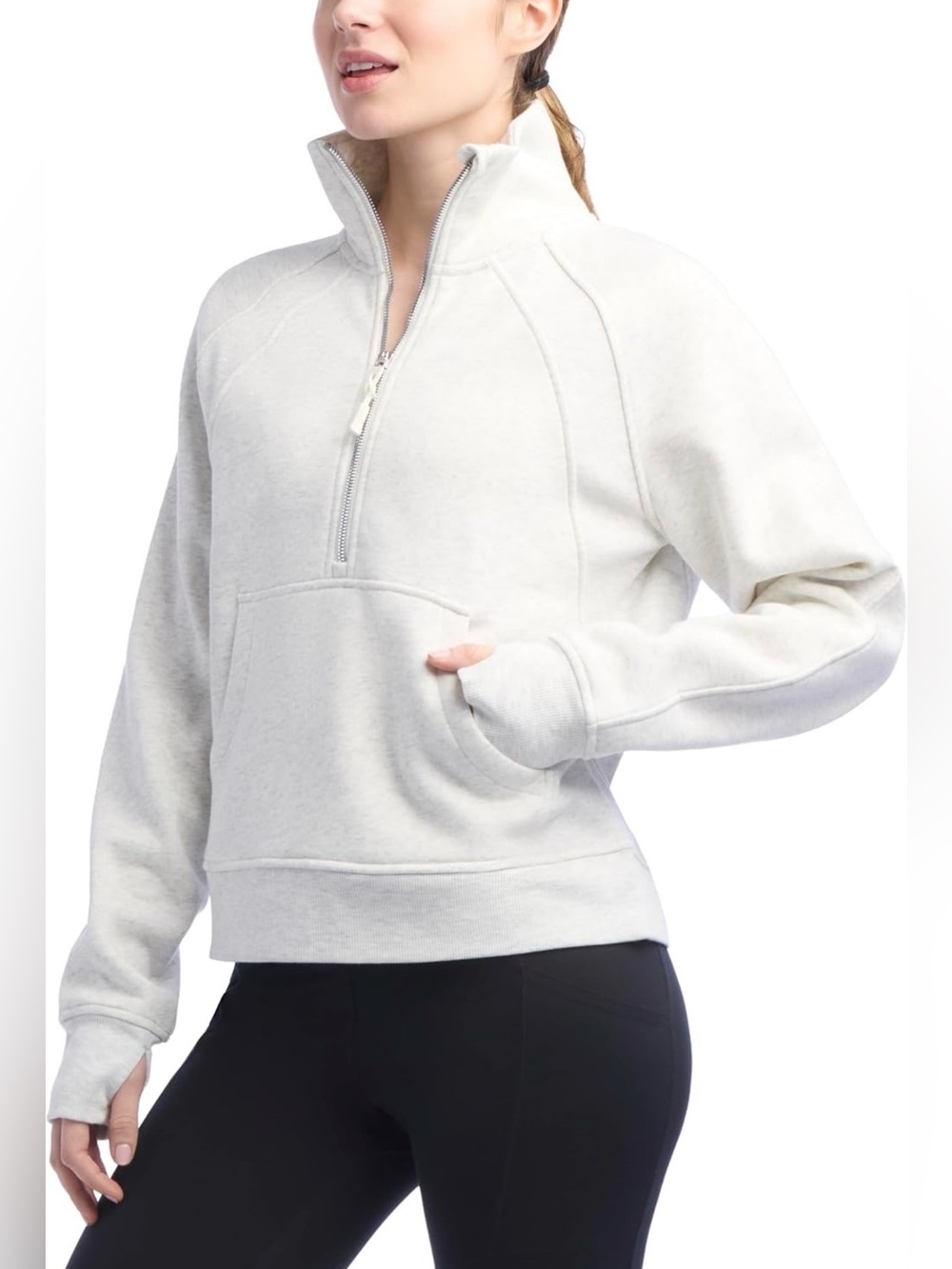 Jockey Light Gray Half-Zip Pullover - Size: M - NWOT!